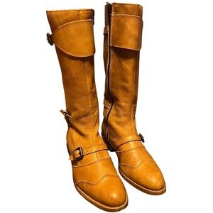 VTG Frye Dorado 3 Strap Women's Tandead Stock Boots #77695 Size‎ 7 M